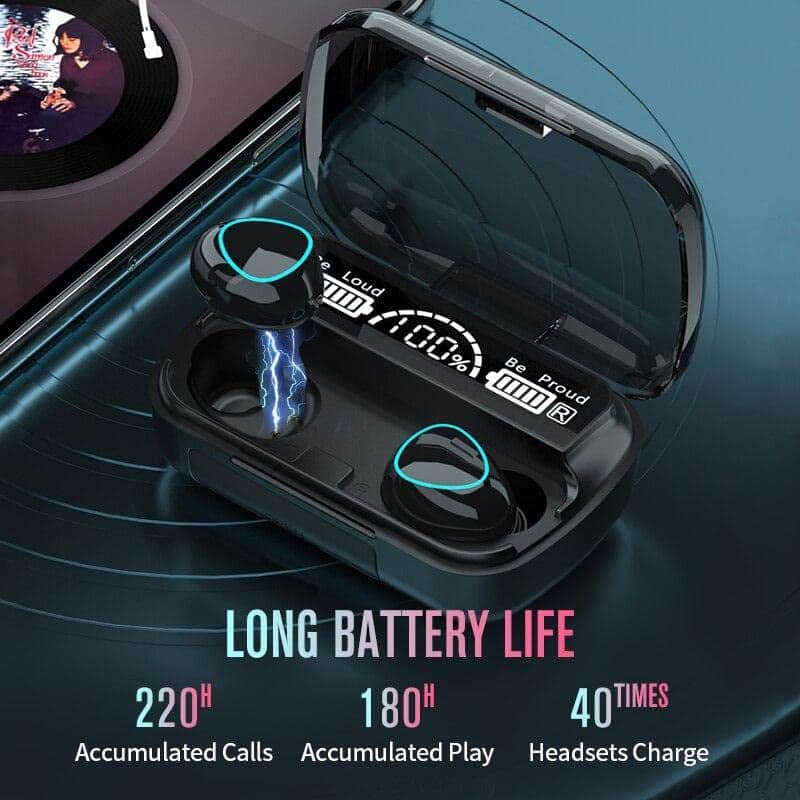 M10 TWS Wireless Earbuds with Charging Power Bank & LED Display 3D Touch Bluetooth Headset newest