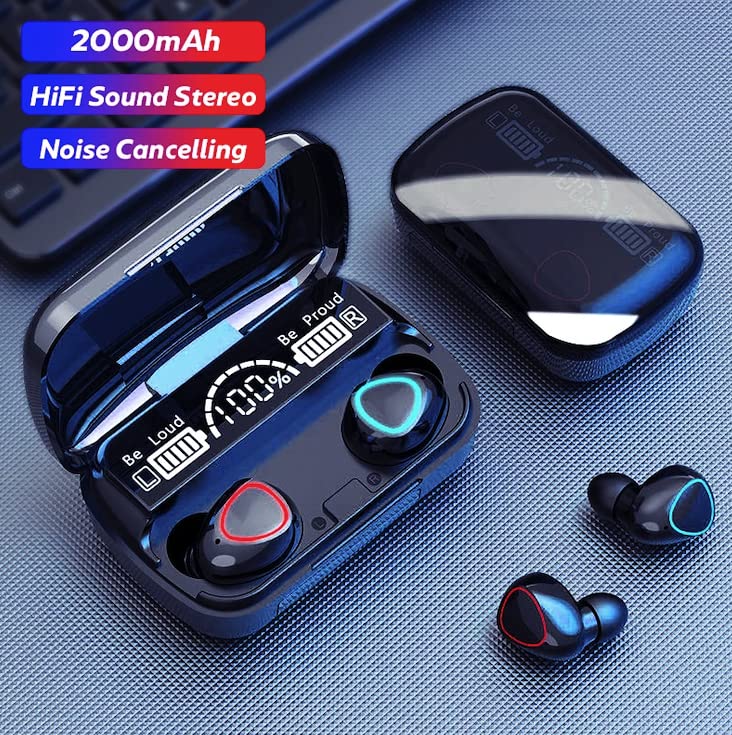 M10 TWS Wireless Earbuds with Charging Power Bank & LED Display 3D Touch Bluetooth Headset newest